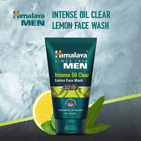 Himalaya MEN Intense Oil Clear Lemon Face Wash, 50ml/1.70 Oz