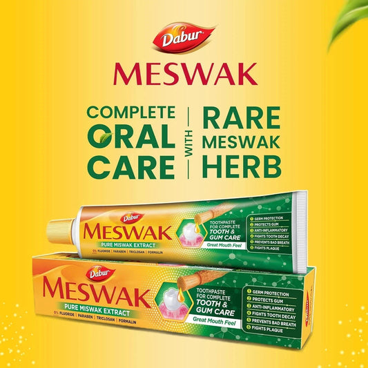 Dabur Meswak toothpaste Natural Toothpaste 200g (PACK OF 3)