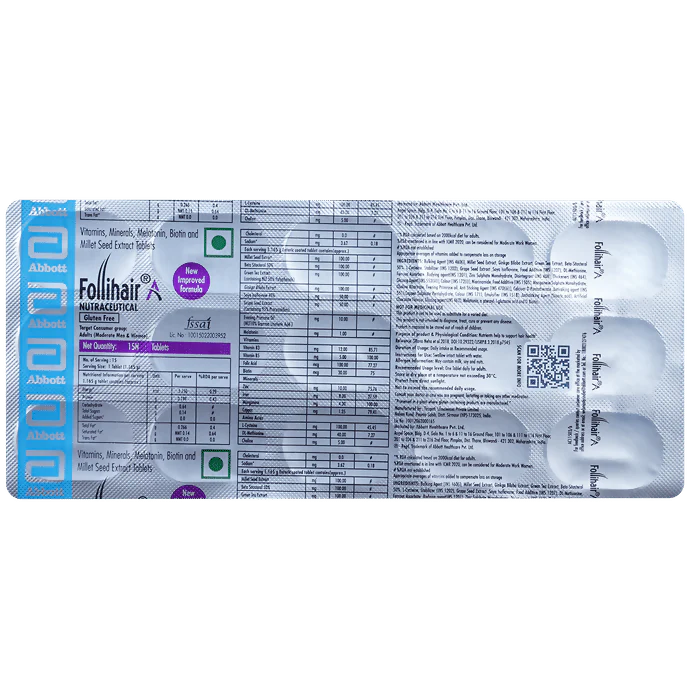 Follihair A Tablets Gluten Free