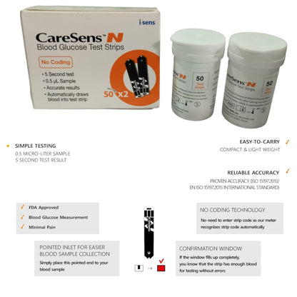 CareSens N Test Strips 100