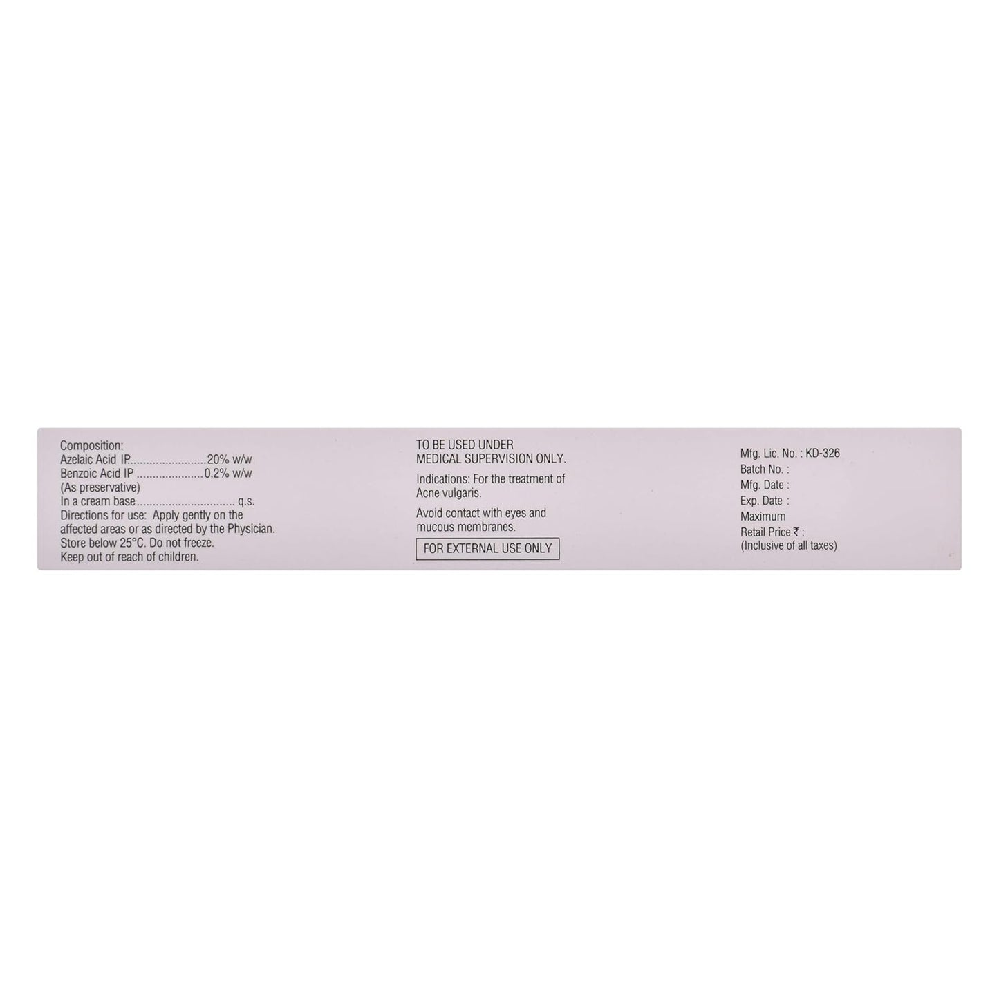 Ezanic  - Tube of 15gm Cream (Pack of 2)