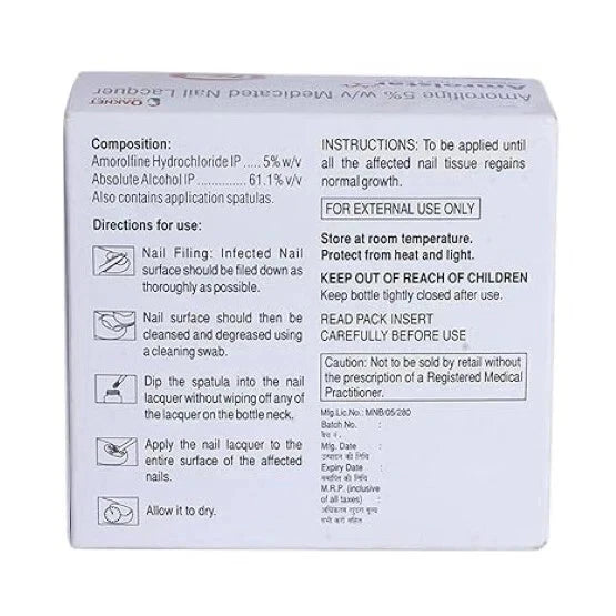 Amrolstar Nail Fungal Lacquer 2.5ml Lacquer Nail Anti - Fungal Nail Treatments