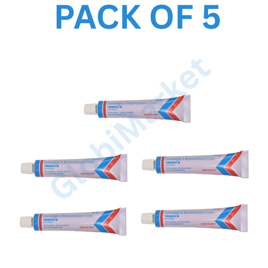 Triben-B - Tube of 20 g Cream (pack of 5)